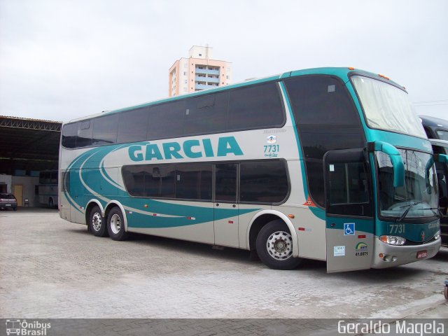 Viação Garcia 7731 na cidade de São José dos Campos, São Paulo, Brasil, por Geraldo Magela. ID da foto: 706645.