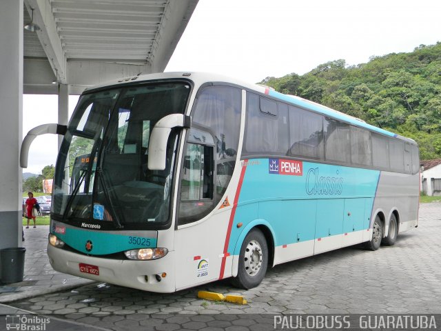 Empresa de Ônibus Nossa Senhora da Penha 35025 na cidade de Guaratuba, Paraná, Brasil, por Paulobuss  Guaratuba. ID da foto: 706808.