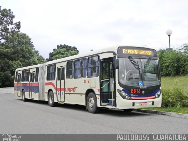 Viação Santana Iapó 2816 na cidade de Ponta Grossa, Paraná, Brasil, por Paulobuss  Guaratuba. Número da foto: #708156.