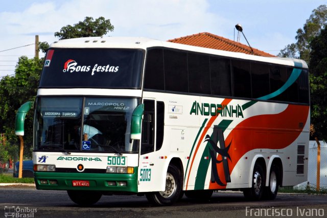 Empresa de Transportes Andorinha 5003 na cidade de Assis, São Paulo, Brasil, por Francisco Ivano. Número da foto: #708187.