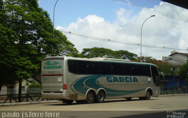 Viação Garcia 7580 na cidade de Maringá, Paraná, Brasil, por Paulo J. S. Ferre. Número da foto: #707433.