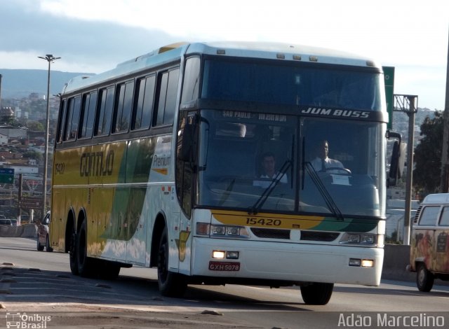 Empresa Gontijo de Transportes 15420 na cidade de Belo Horizonte, Minas Gerais, Brasil, por Adão Raimundo Marcelino. ID da foto: 710737.