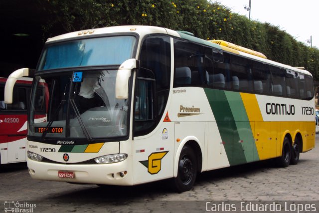 Empresa Gontijo de Transportes 17230 na cidade de Belo Horizonte, Minas Gerais, Brasil, por Carlos Eduardo Lopes. Número da foto: #711039.