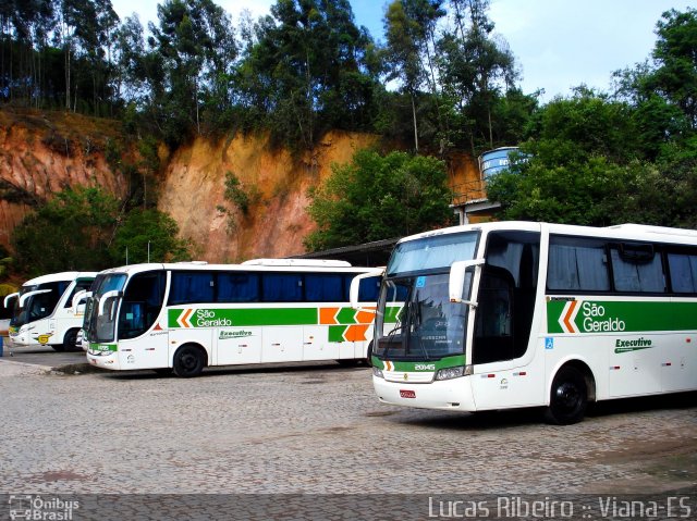 Cia. São Geraldo de Viação Garagem Viana na cidade de Viana, Espírito Santo, Brasil, por Lucas  Ribeiro. ID da foto: 711114.