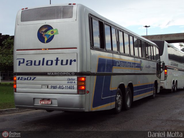Paulotur Transporte e Turismo 1507 na cidade de Florianópolis, Santa Catarina, Brasil, por Daniel Motta. Número da foto: #305676.