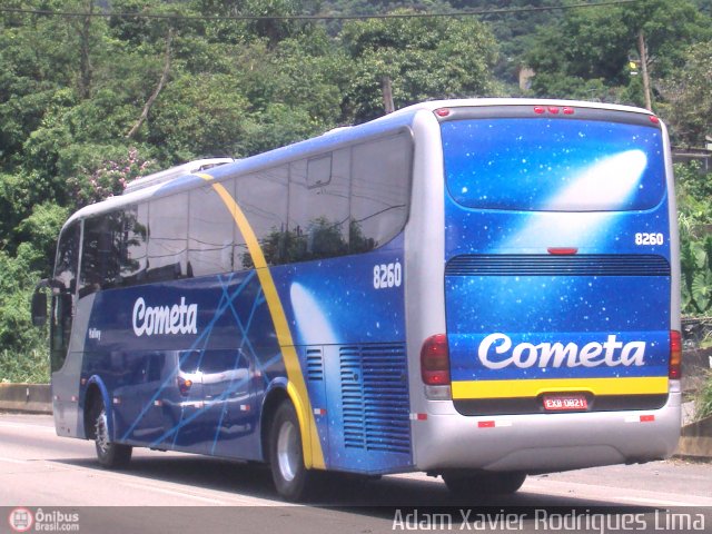 Viação Cometa 8260 na cidade de Cubatão, São Paulo, Brasil, por Adam Xavier Rodrigues Lima. ID da foto: 305250.