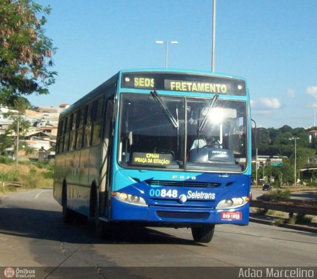 Seletrans 00848 na cidade de Belo Horizonte, Minas Gerais, Brasil, por Adão Raimundo Marcelino. ID da foto: 315458.