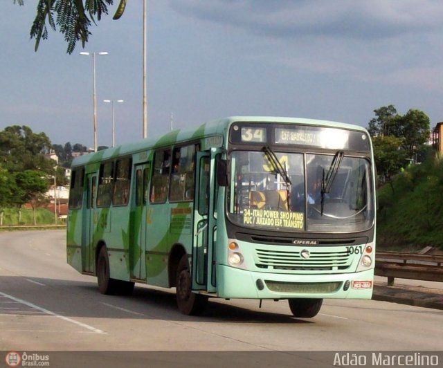 Viação Zurick 1061 na cidade de Belo Horizonte, Minas Gerais, Brasil, por Adão Raimundo Marcelino. ID da foto: 315419.