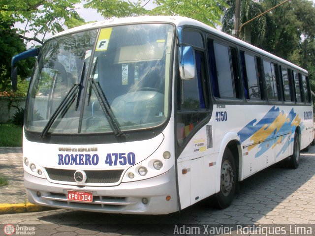 Turismo Romero 4750 na cidade de Cubatão, São Paulo, Brasil, por Adam Xavier Rodrigues Lima. Número da foto: #314763.