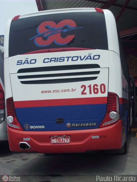 Viação São Cristóvão 2160 na cidade de Ribeirão Vermelho, Minas Gerais, Brasil, por Paulo Ricardo. Número da foto: #315922.