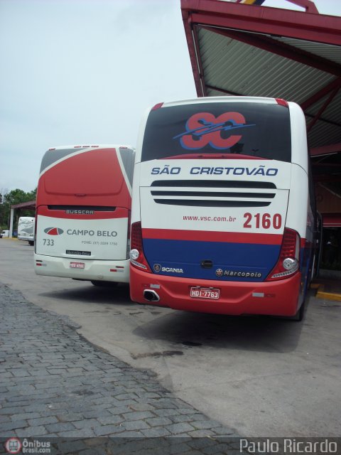 Viação São Cristóvão 2160 na cidade de Ribeirão Vermelho, Minas Gerais, Brasil, por Paulo Ricardo. Número da foto: #315938.