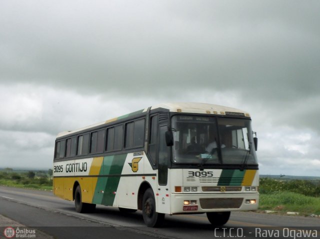 Empresa Gontijo de Transportes 3095 na cidade de Vitória da Conquista, Bahia, Brasil, por Rava Ogawa. ID da foto: 320345.