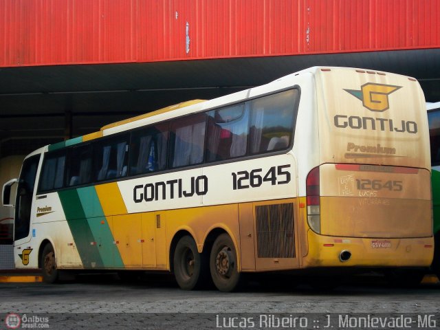 Empresa Gontijo de Transportes 12645 na cidade de João Monlevade, Minas Gerais, Brasil, por Lucas  Ribeiro. Número da foto: #322052.