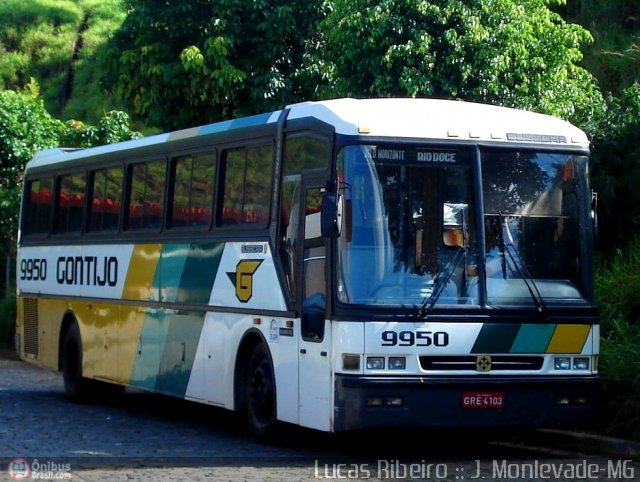 Empresa Gontijo de Transportes 9950 na cidade de João Monlevade, Minas Gerais, Brasil, por Lucas  Ribeiro. ID da foto: 322978.