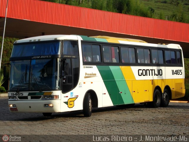 Empresa Gontijo de Transportes 11465 na cidade de João Monlevade, Minas Gerais, Brasil, por Lucas  Ribeiro. Número da foto: #323656.