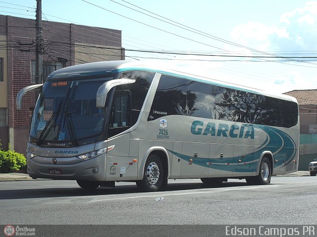 Viação Garcia 7426 na cidade de Ponta Grossa, Paraná, Brasil, por Edson Campos. Número da foto: #324364.