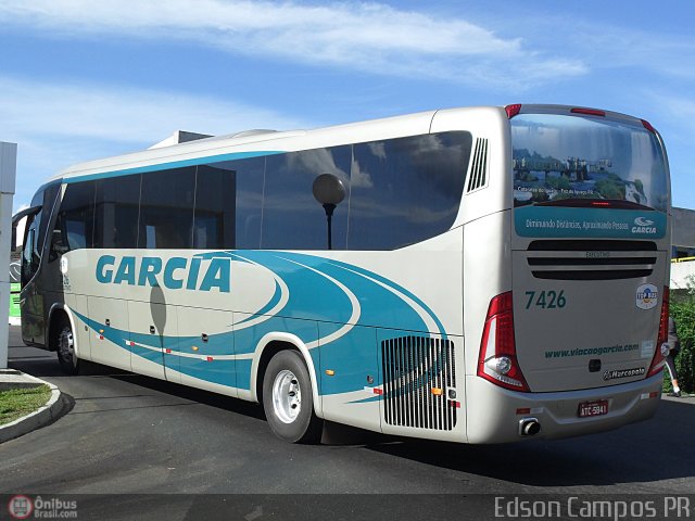 Viação Garcia 7426 na cidade de Ponta Grossa, Paraná, Brasil, por Edson Campos. Número da foto: #324373.