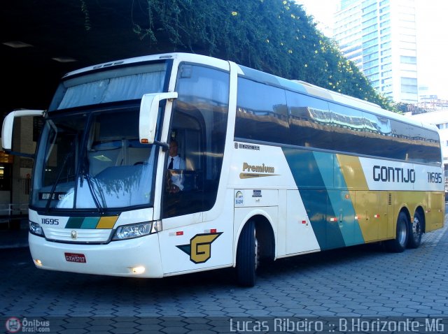 Empresa Gontijo de Transportes 11695 na cidade de Belo Horizonte, Minas Gerais, Brasil, por Lucas  Ribeiro. Número da foto: #323740.
