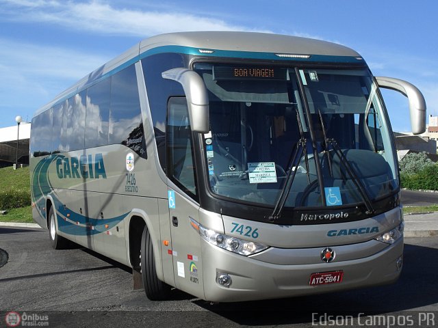 Viação Garcia 7426 na cidade de Ponta Grossa, Paraná, Brasil, por Edson Campos. ID da foto: 325483.