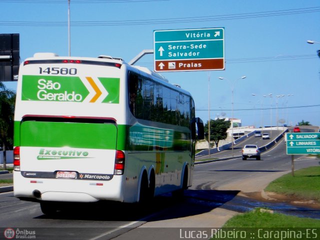 Cia. São Geraldo de Viação 14580 na cidade de Serra, Espírito Santo, Brasil, por Lucas  Ribeiro. Número da foto: #326800.