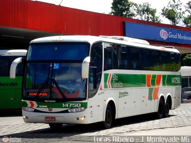 Cia. São Geraldo de Viação 14750 na cidade de João Monlevade, Minas Gerais, Brasil, por Lucas  Ribeiro. ID da foto: 327899.