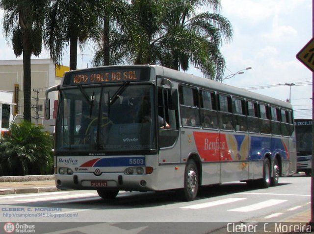 BBTT - Benfica Barueri Transporte e Turismo 5503 na cidade de Barueri, São Paulo, Brasil, por Cleber C.  Moreira. Número da foto: #327859.