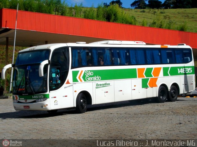 Cia. São Geraldo de Viação 14635 na cidade de João Monlevade, Minas Gerais, Brasil, por Lucas  Ribeiro. Número da foto: #327876.