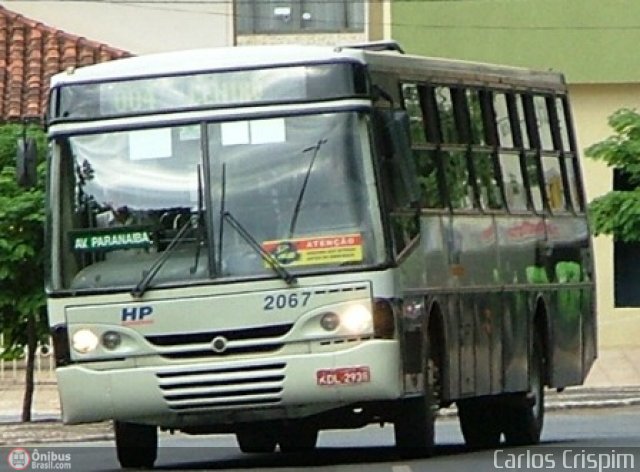 HP Transportes Coletivos 2067 na cidade de Goiânia, Goiás, Brasil, por Carlos Crispim. Número da foto: #329220.