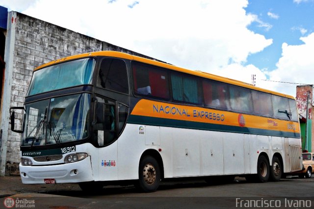 Nacional Expresso 16312 na cidade de Marília, São Paulo, Brasil, por Francisco Ivano. Número da foto: #329187.