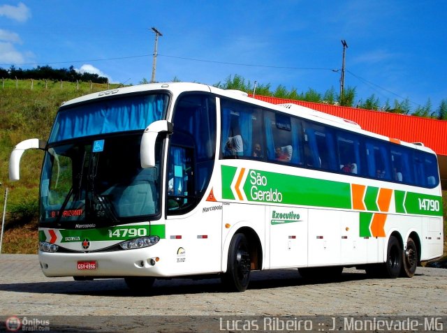 Cia. São Geraldo de Viação 14790 na cidade de João Monlevade, Minas Gerais, Brasil, por Lucas  Ribeiro. Número da foto: #328783.