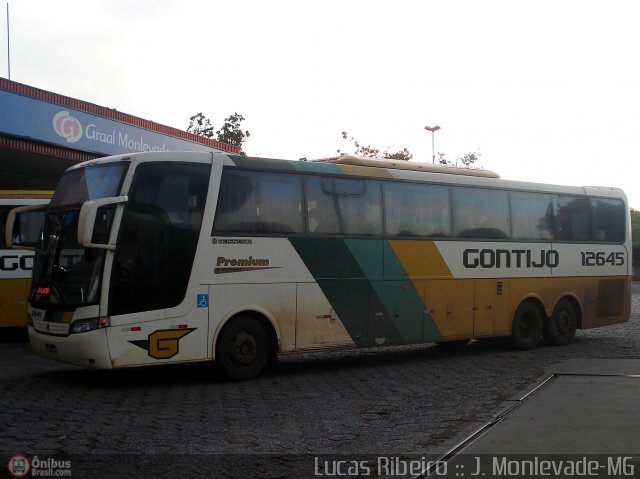 Empresa Gontijo de Transportes 12645 na cidade de João Monlevade, Minas Gerais, Brasil, por Lucas  Ribeiro. Número da foto: #329779.