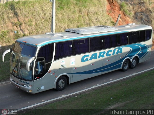 Viação Garcia 7171 na cidade de Ponta Grossa, Paraná, Brasil, por Edson Campos. ID da foto: 330034.