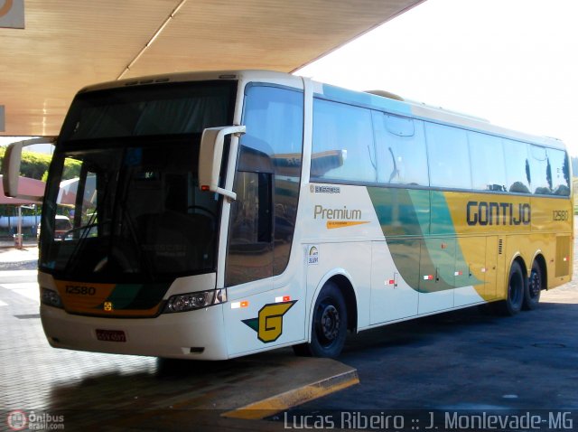 Empresa Gontijo de Transportes 12580 na cidade de João Monlevade, Minas Gerais, Brasil, por Lucas  Ribeiro. Número da foto: #329770.