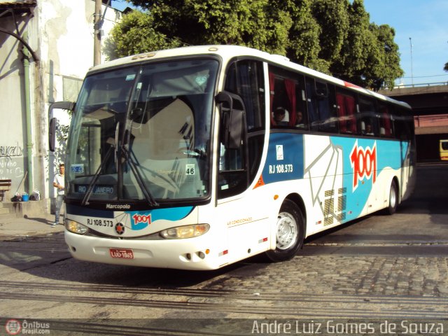 Auto Viação 1001 RJ 108.573 na cidade de Rio de Janeiro, Rio de Janeiro, Brasil, por André Luiz Gomes de Souza. ID da foto: 330173.