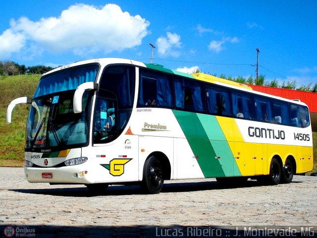 Empresa Gontijo de Transportes 14505 na cidade de João Monlevade, Minas Gerais, Brasil, por Lucas  Ribeiro. Número da foto: #332141.