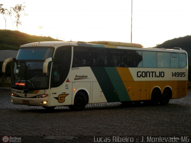 Empresa Gontijo de Transportes 14995 na cidade de João Monlevade, Minas Gerais, Brasil, por Lucas  Ribeiro. Número da foto: #332596.