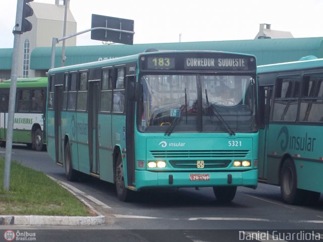 Insular Transportes Coletivos 5321 na cidade de Florianópolis, Santa Catarina, Brasil, por Daniel Guardiola. Número da foto: #332872.