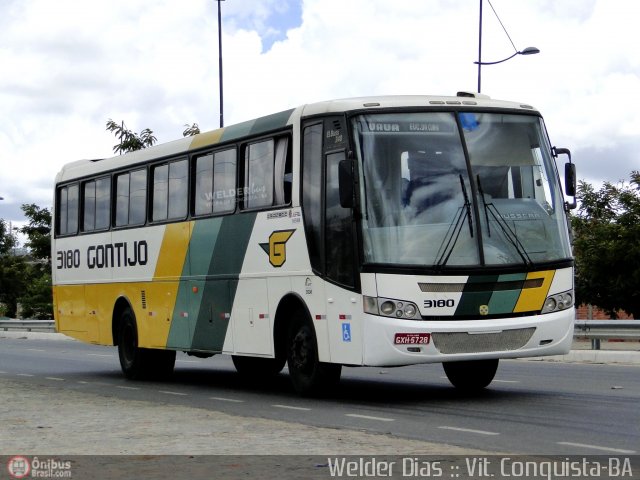 Empresa Gontijo de Transportes 3180 na cidade de Vitória da Conquista, Bahia, Brasil, por Welder Dias. Número da foto: #308213.