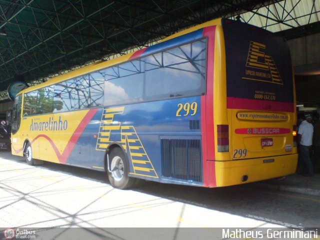 Expresso Amarelinho 299 na cidade de Guarulhos, São Paulo, Brasil, por Matheus Germiniani. Número da foto: #308792.