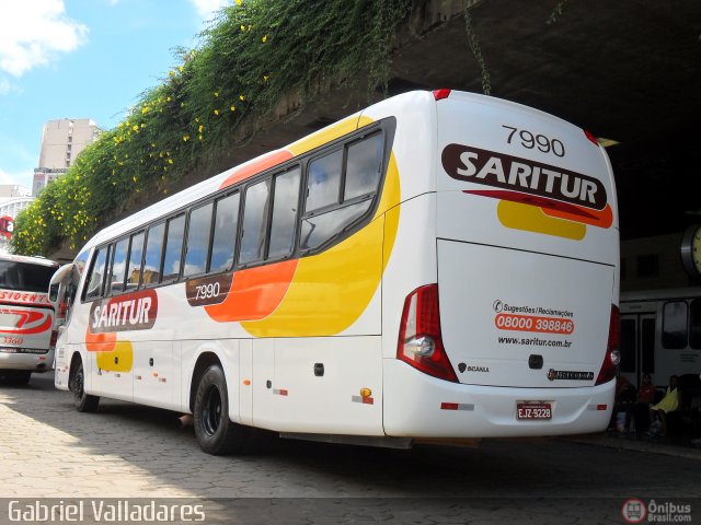 Saritur - Santa Rita Transporte Urbano e Rodoviário 7990 na cidade de Belo Horizonte, Minas Gerais, Brasil, por Gabriel Valladares. Número da foto: #308411.