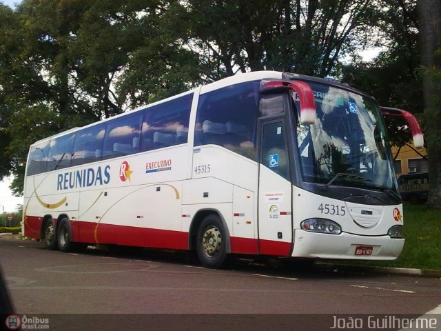 Empresa Reunidas Paulista de Transportes 45315 na cidade de Jaú, São Paulo, Brasil, por João Guilherme Lopes. ID da foto: 309671.