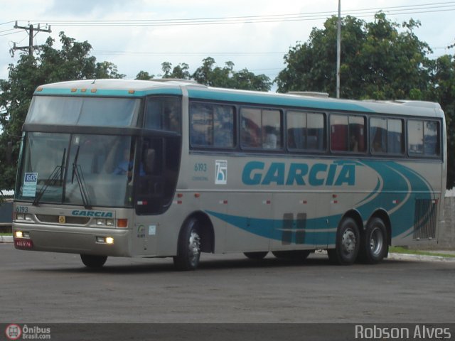 Viação Garcia 6193 na cidade de Paranavaí, Paraná, Brasil, por Robson Alves. ID da foto: 310908.