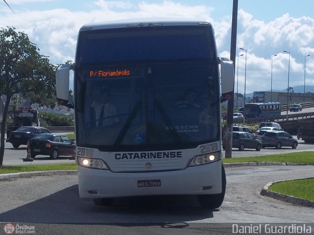 Auto Viação Catarinense 2618 na cidade de Florianópolis, Santa Catarina, Brasil, por Daniel Guardiola. Número da foto: #312191.
