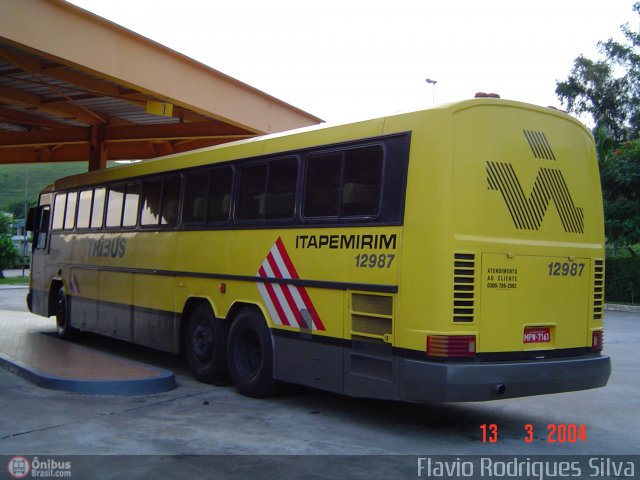 Viação Itapemirim 12987 na cidade de Queluz, São Paulo, Brasil, por Flavio Rodrigues Silva. ID da foto: 312502.