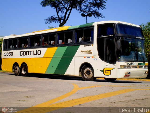 Empresa Gontijo de Transportes 15860 na cidade de São Paulo, São Paulo, Brasil, por César Castro. ID da foto: 312253.