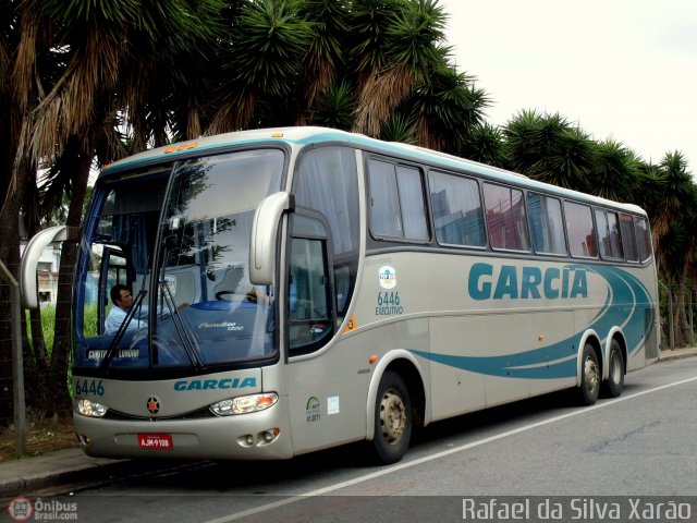 Viação Garcia 6446 na cidade de Curitiba, Paraná, Brasil, por Rafael da Silva Xarão. ID da foto: 312325.