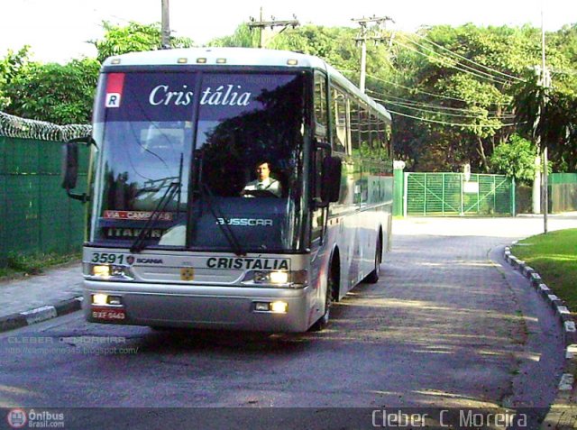 Expresso Cristália 3591 na cidade de São Paulo, São Paulo, Brasil, por Cleber C.  Moreira. ID da foto: 313292.