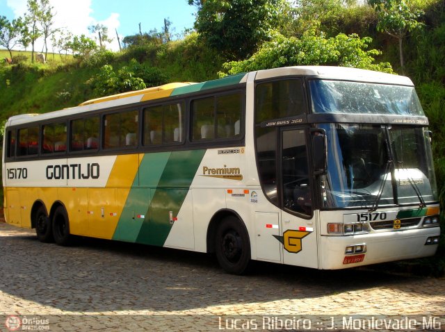 Empresa Gontijo de Transportes 15170 na cidade de João Monlevade, Minas Gerais, Brasil, por Lucas  Ribeiro. Número da foto: #333778.