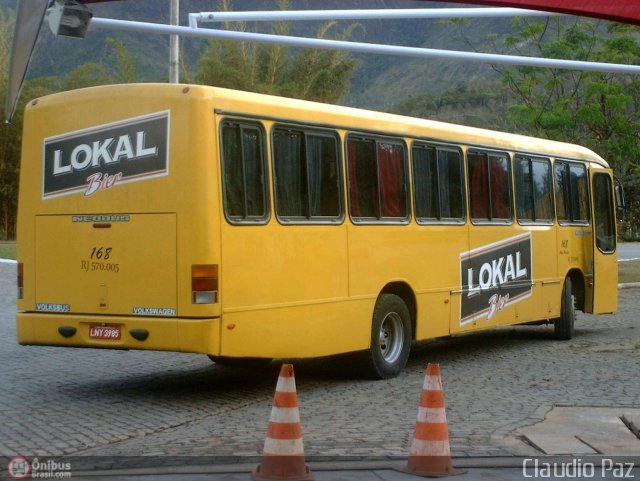 Viação Treze de Junho 168 na cidade de Teresópolis, Rio de Janeiro, Brasil, por Claudio Paz. Número da foto: #333355.