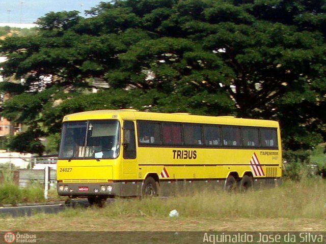 Viação Itapemirim 24027 na cidade de Leopoldina, Minas Gerais, Brasil, por Aguinaldo José da Silva. Número da foto: #333291.